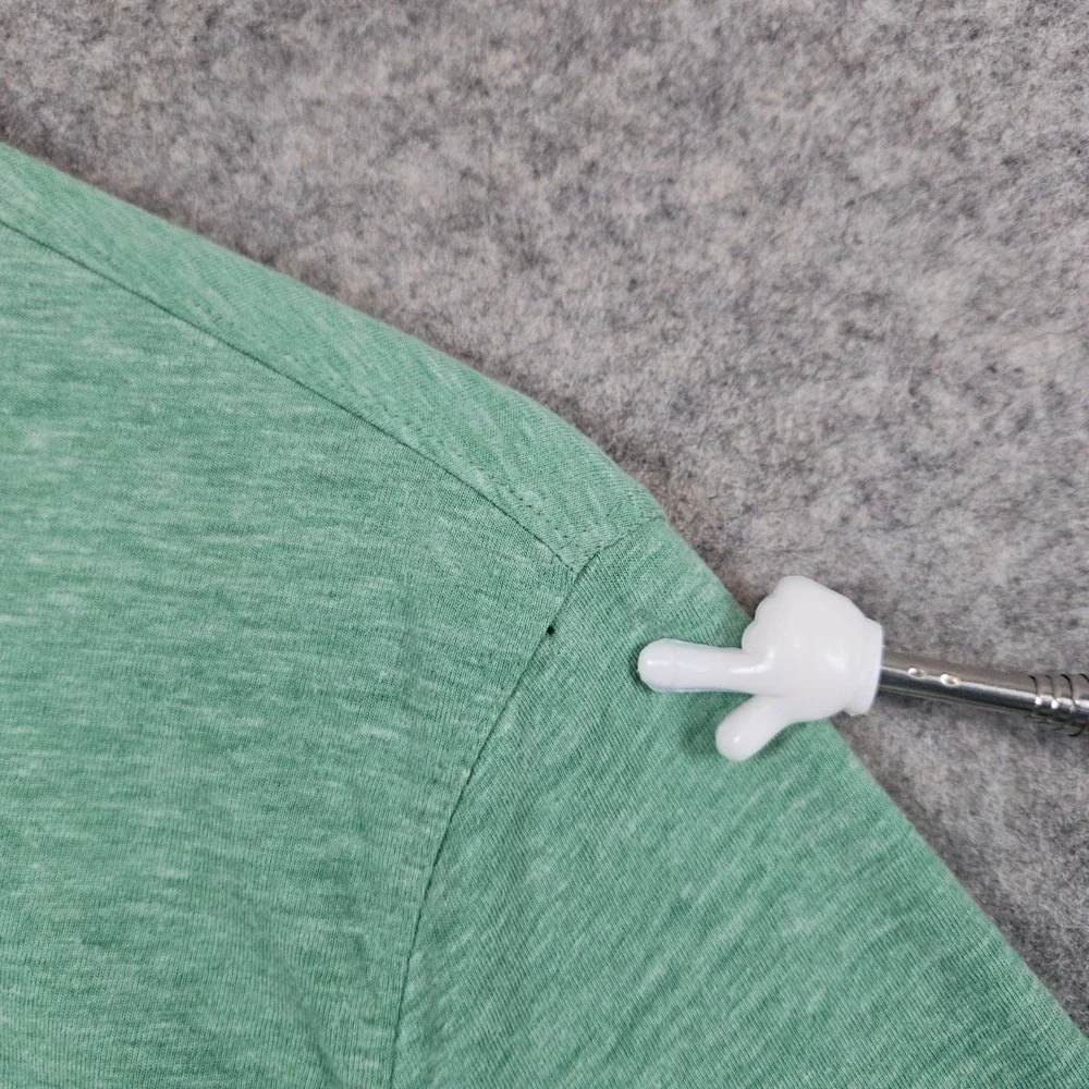 Banana Republic Vintage Men's Heathered Green Polo Shirt Size L Golf Summer HOLE